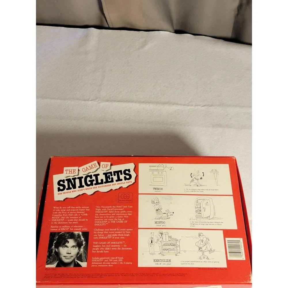 THE GAME OF SNIGLETS‎ BY THE GAMES GANG -1989 - VINTAGE